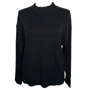 H&M Womens Mock Neck Knit Black Sweater